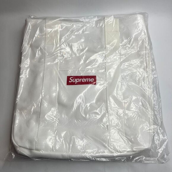 Supreme Other - Supreme New York FW20B25 White Canvas Tote Bag Authentic Deadstock